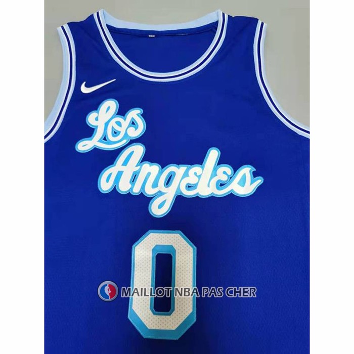 Maillot Los Angeles Lakers Russell Westbrook NO 0 Hardwood Classic 2021-2022 Bleu